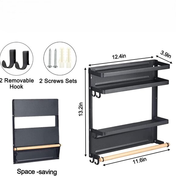 New Magnetic Spice Rack for Refrigerator - Picture 3 of 4